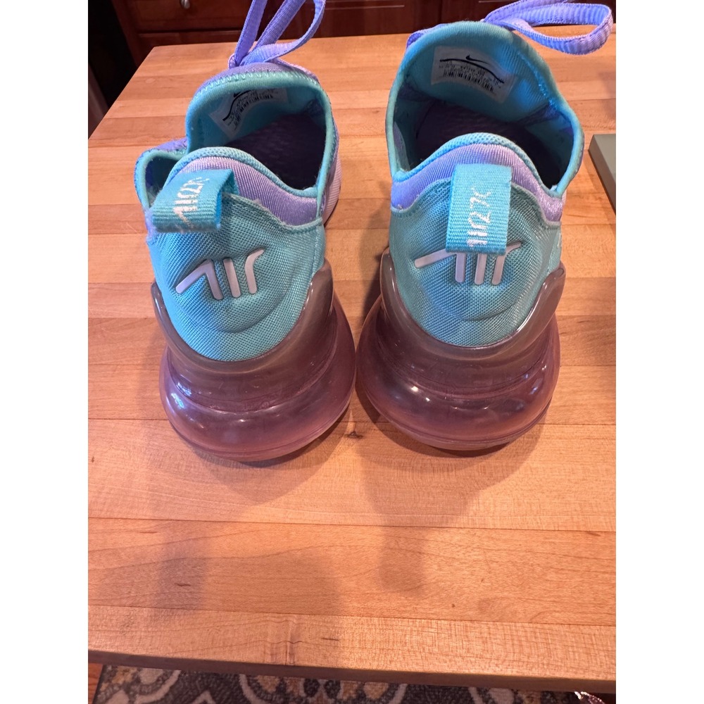 Nike Air Max 270 Youth 7Y Oxygen Purple Spirit Teal BV1236-400 Women 8.5 - Picture 3 of 6